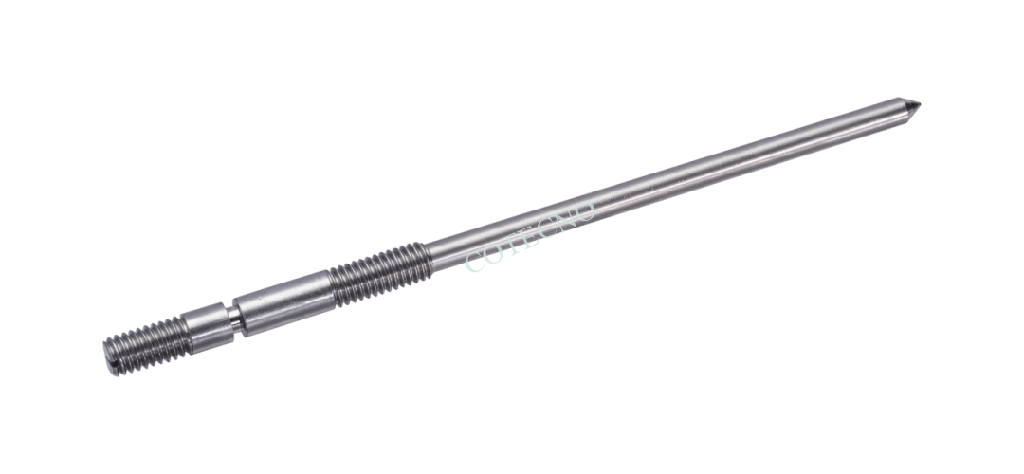 Vastago de valvula de aguja, roscado