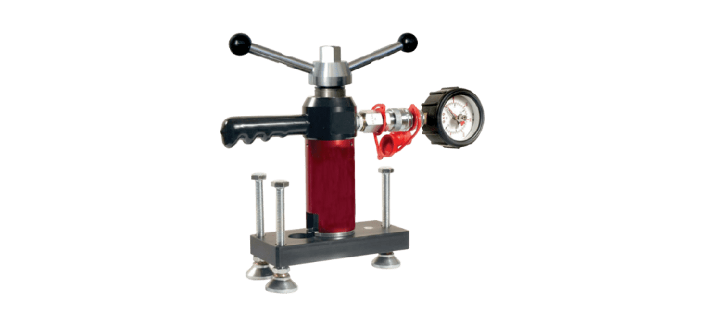 Prueba de anclaje de lujo con calibre analogico de 0 a 25 kn/lbf, UNC en un estuche