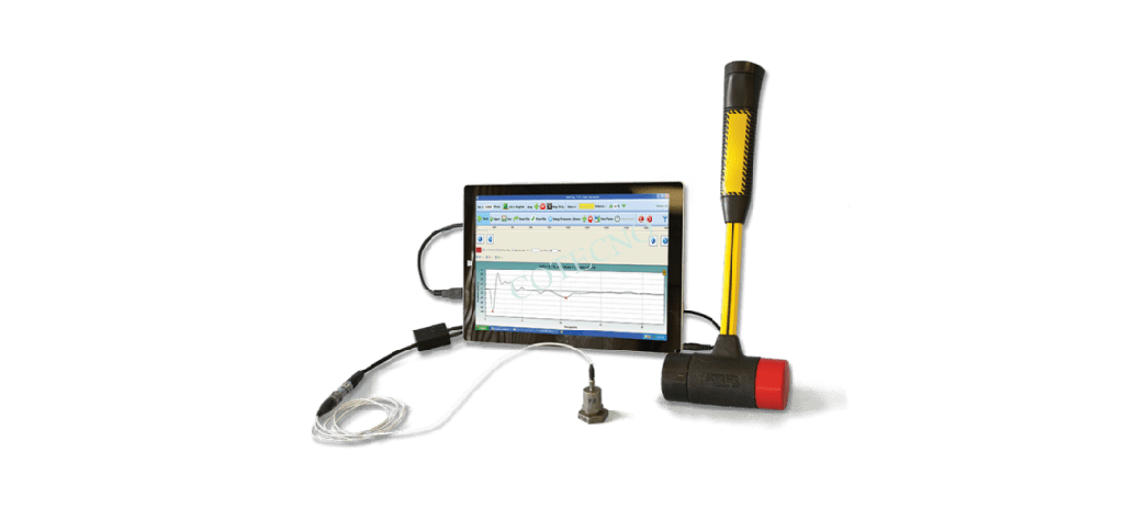 Probador de cimientos por eco sonico