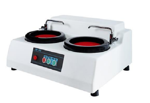 Maquina de pulido y rectificado metalografico escritorio, doble disco 203 mm, velocidad fija: 600/300 r/min, anticorrosion y antioxidante