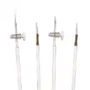 Bureta de vidrio de laboratorio