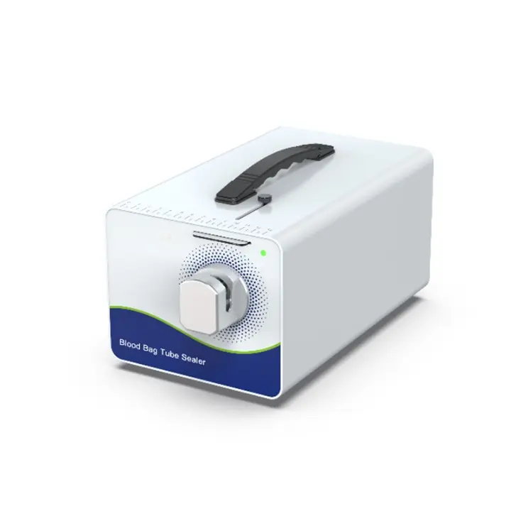 Selladora de tubos para bolsas de sangre
