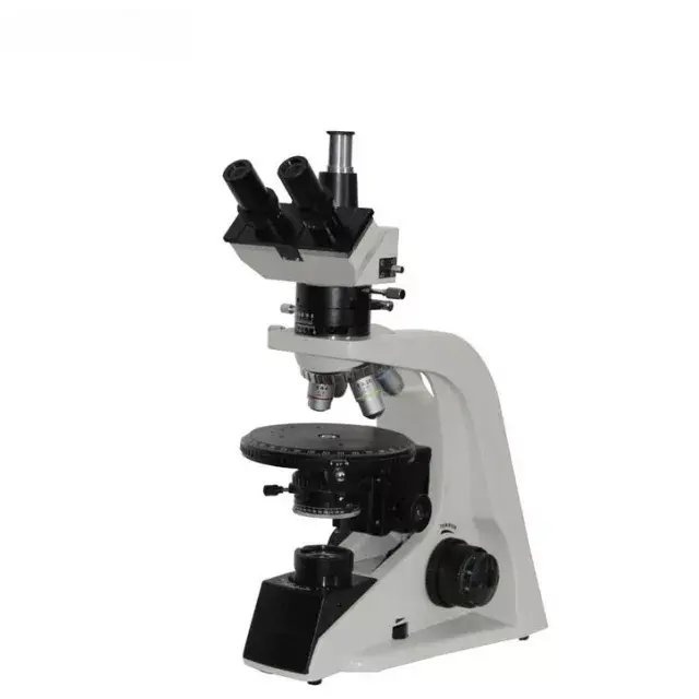 Microscopio de polarización trinocular