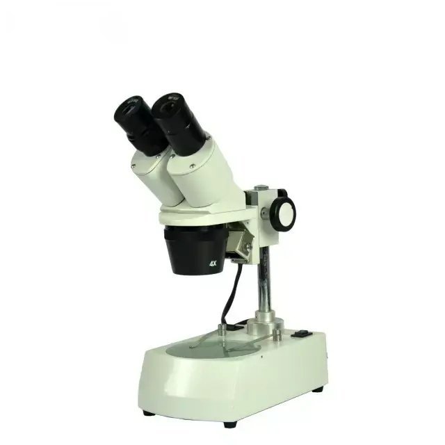 Microscopio estereoscópico de dos aumentos fijos