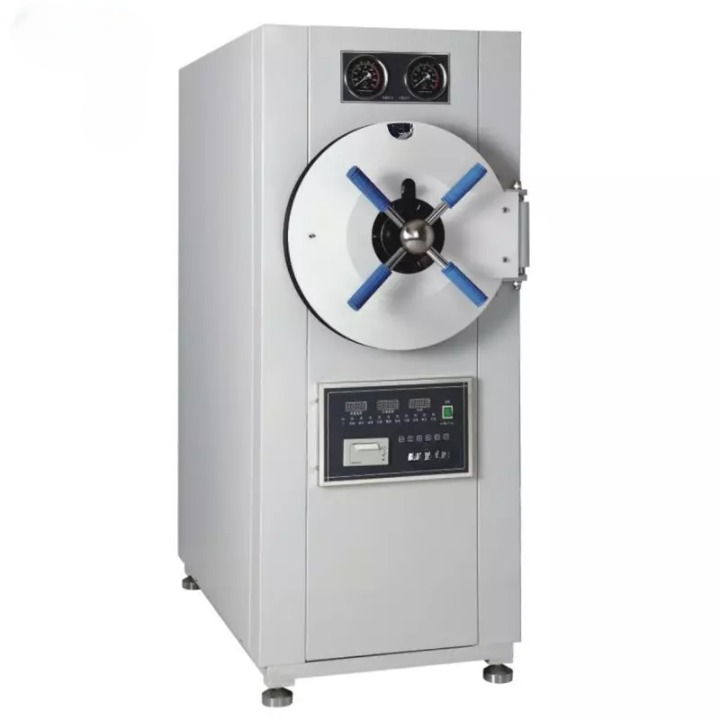 Esterilizador de vapor a presion cilindrico horizontal