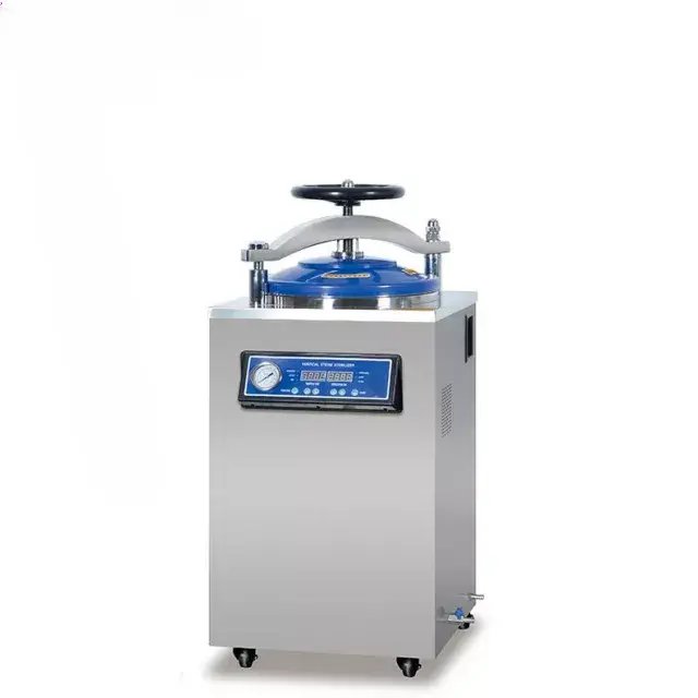 Esterilizador de vapor vertical tipo automatico con pantalla digital
