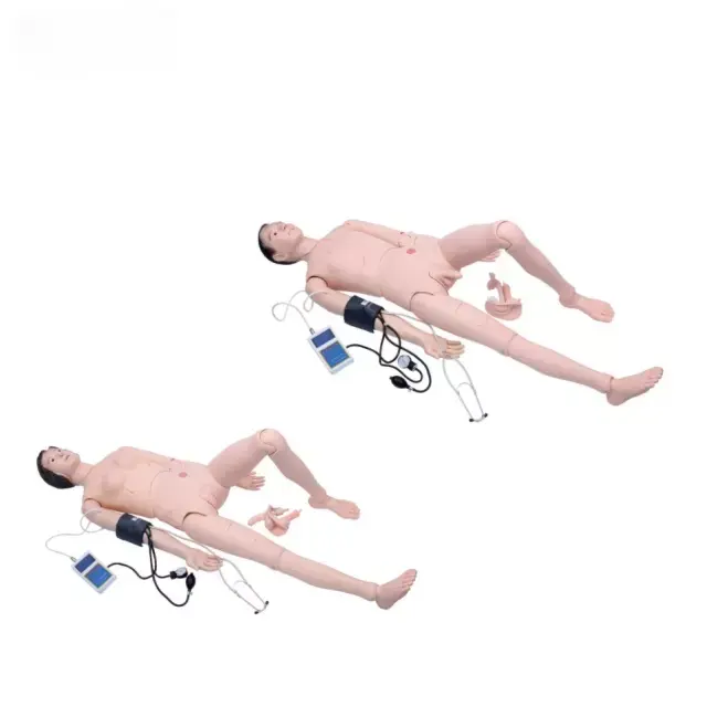 Muneca de entrenamiento de enfermera avanzada con brazo de entrenamiento de presion arterial (hombre mujer)