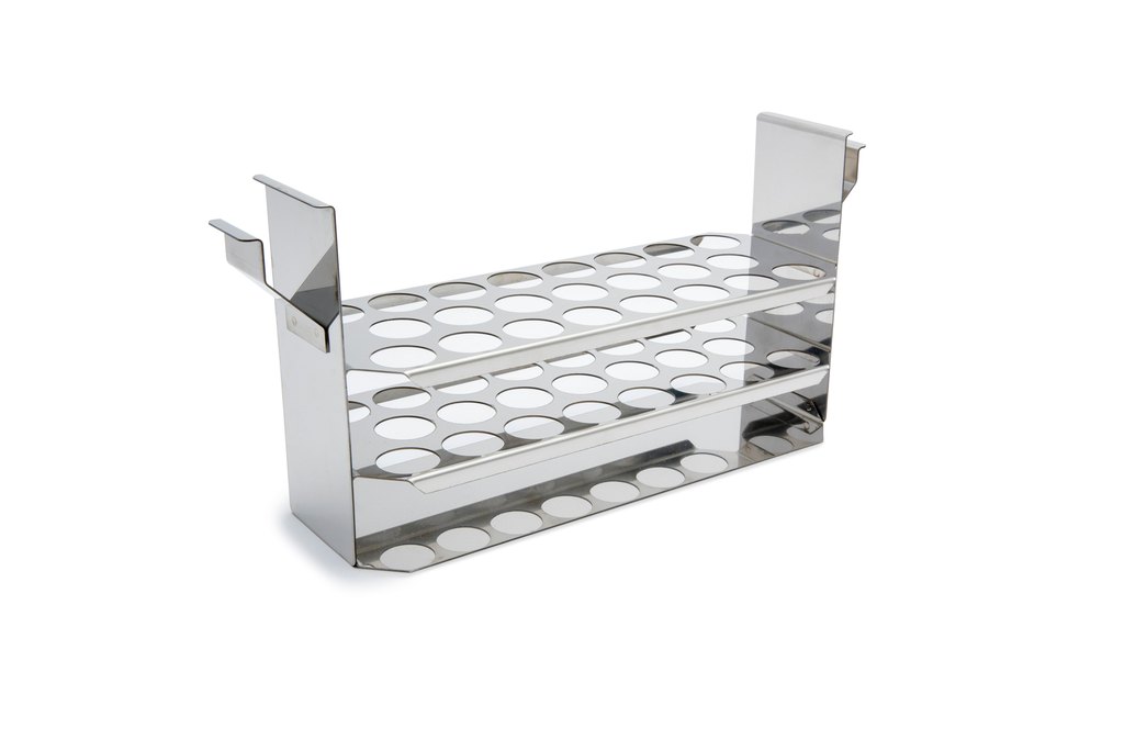 Test tube rack for 12, 18, 26 and 38 litre baths for 24mm tubes