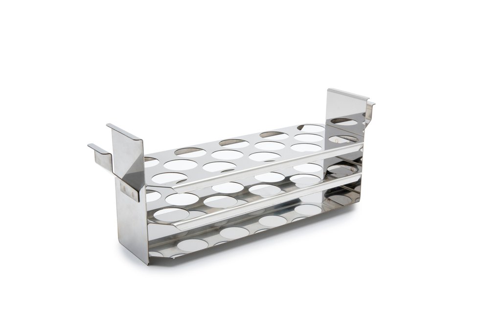 Test tube rack for 12, 18, 26 and 38 litre baths for 30mm tubes