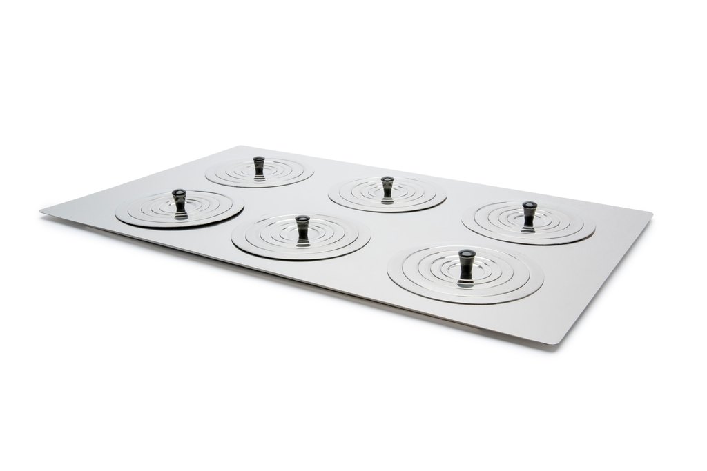 Lid flat stainless steel with ring set for SAP18/26, JBN18/26, JBA18 and SBB AQUA 18/26 PLUS.  6 ring sets