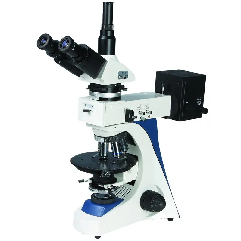 Microscopio de polarizacion Infinito plan-acromatico, cabezal inclinado 30°