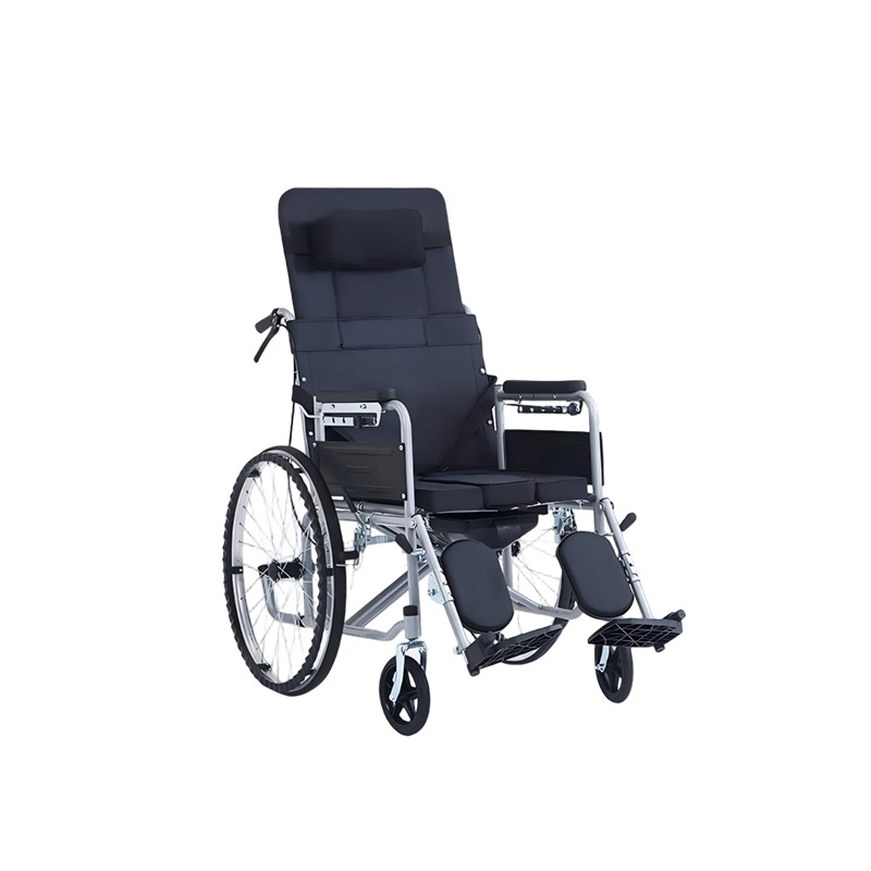 Silla de ruedas con respaldo alto 100 kilos respaldo 420–800 mm
