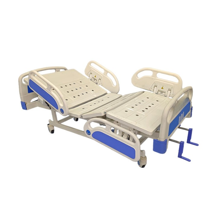 Cama de hospital de doble manivela