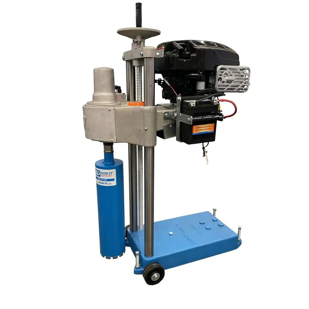 Testiguera K-401-G8, motor a gasolina de 8.75 HP, partida electrica, capacidad de broca de 8"