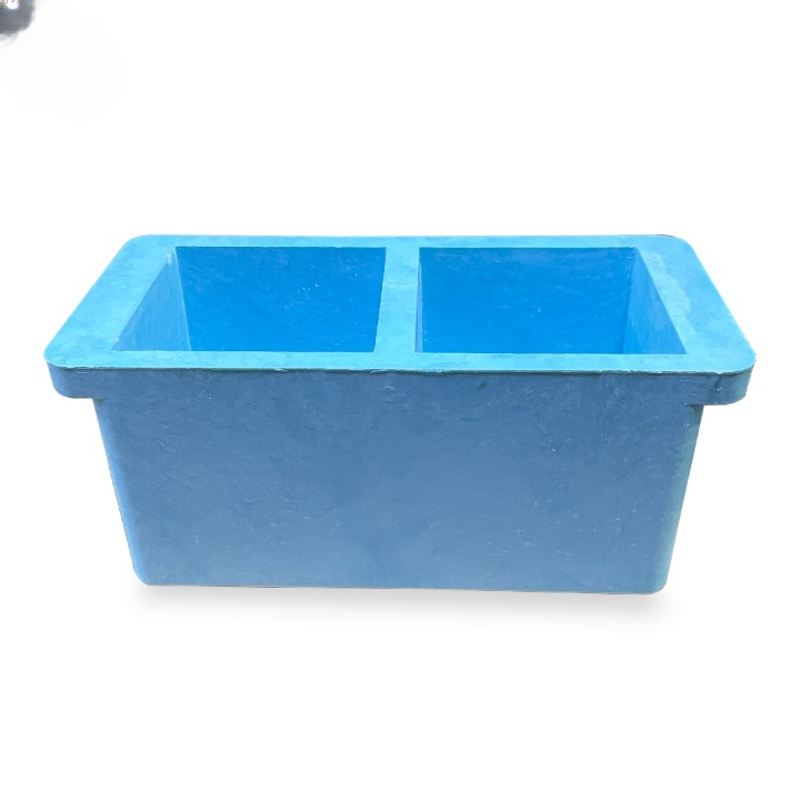 Molde doble para cubos de hormigon 100 mm