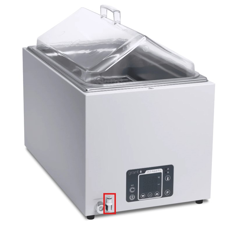 Drain Insert for Unstirred and Shaking Baths
