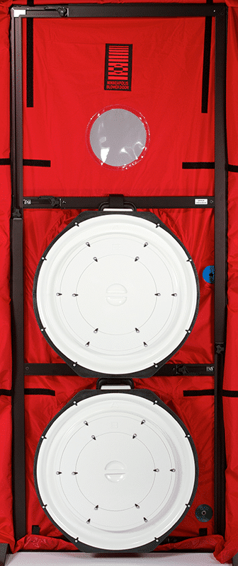 Sistema Minneapolis Blower Door™ 2 Ventiladores con 2 Manómetros DG-1000