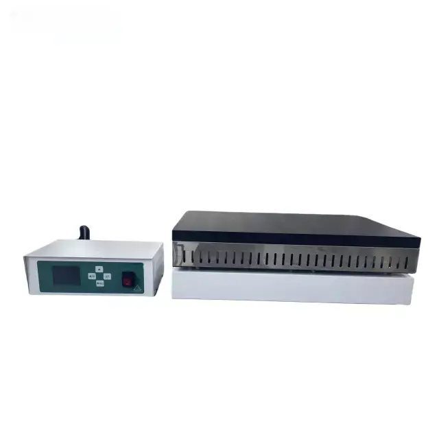 Placa calefactora de grafito con controlador digital separado, 3000 W, 220 V, 350×450 mm, 400 °C, sensor tipo K