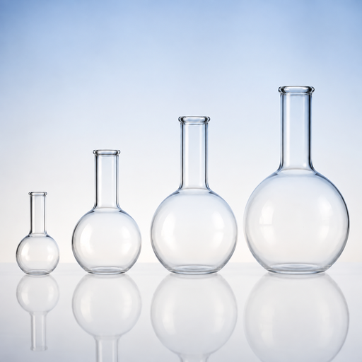 [BellMatFP-100] Matraz fondo plano 100 ml de vidrio borosilicato 3.3