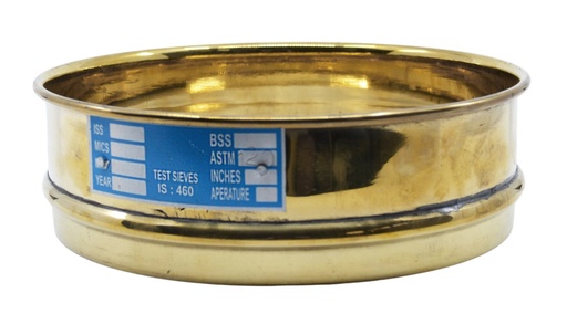 [Cotest-Tamiz8cert-n120] Tamiz - 8" - N.120 - fabricado en conformidad a norma ASTM E-11, incluye certificado de un tamiz representativo del lote