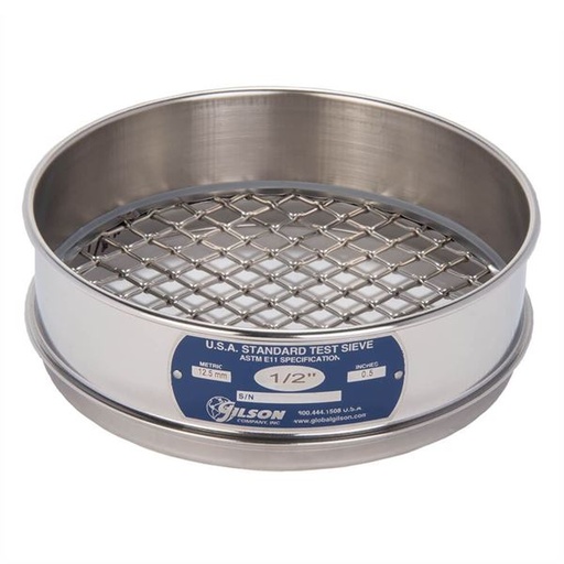 [GyB-Tamiz/Filtra1/2] Tamiz - 8" - 1/2" Filtro ASTM-E11 - TM 203012500050