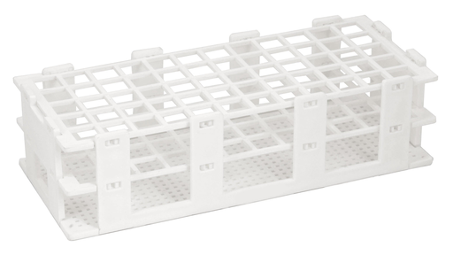 [RacPlaTub60D16] gradilla de Plastico para 60 Tubos, Diametro 16 mm