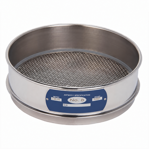 [T8-8] tamiz - 8" - N.8 (2,36mm) acorde a ASTM E11