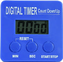 [BOE 210] TEMPORIZADOR DIGITAL,CUENTA REGRESIVA/PROGRESIVA, 99 MIN, 59 SEG. ALARMA, AZUL