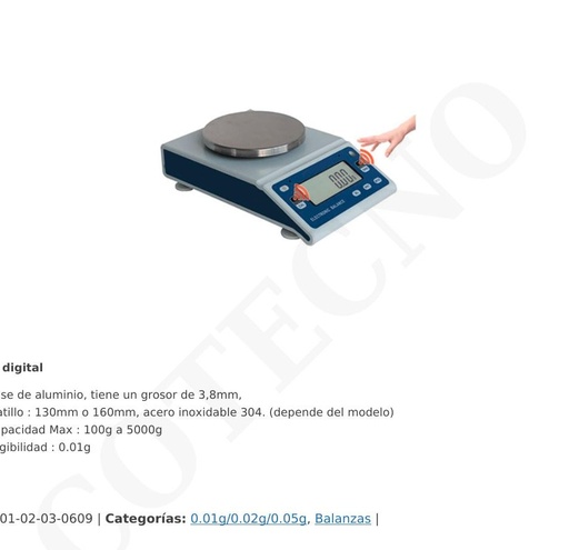 [XU40002H] Balanza digital 4000 g x 0,01 g