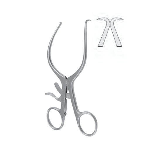 [B-01-40-04-01-05-00] Retractor gelpi punta afilada 7' acero inox 410 doble proteccion