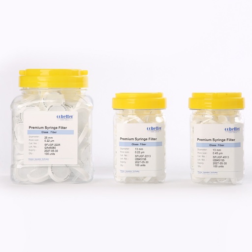 [GyB-C/SFU25GF0045] filtro jeringa de borosilicato de 25 mm de diametro de 0.45 micras absolutos