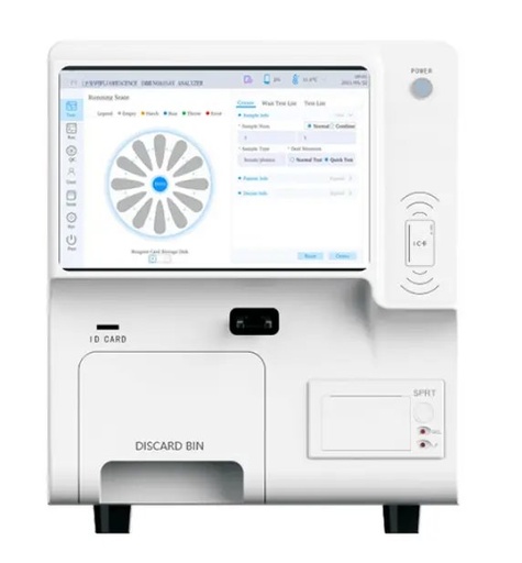 [B2-01-010026] Analizador de inmunoensayo de fluorescencia de 12 posiciones y 365/615 nm