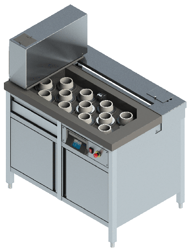 [HC-3059.3F] Aparato vicat 12 estaciones ASTM, 120/220 v 50/60 hz