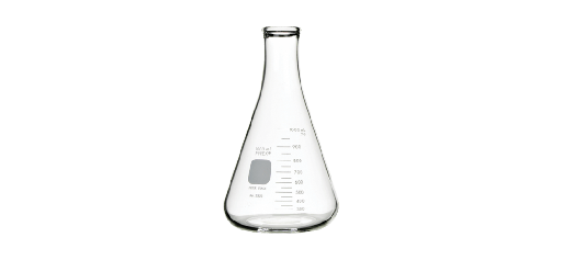 [B-01-21-0106-0004] Matraces Erlenmeyer cuello estrecho, graduacion 500ML