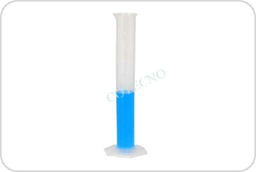 [B-01-21-0111-0401] Probeta de plastico, base hexagonal 100ml, . CH