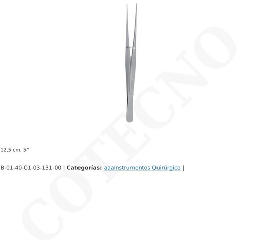 [B-01-40-01-03-131-00] Pinza Semken 5 ' para vendajes Acero inox 302