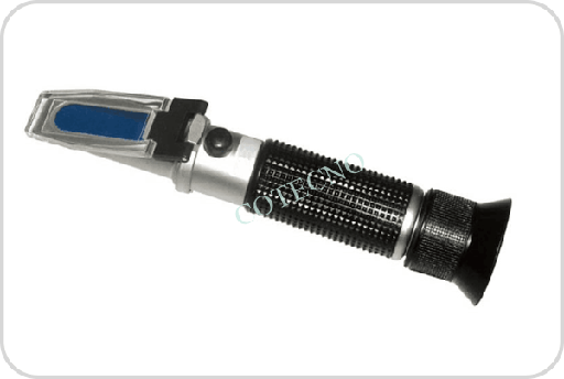 [BellRefB032-CabAlCuAl] Refractometro 0-32% Brix cabeza de Cobre y cuerpo de Plstico.