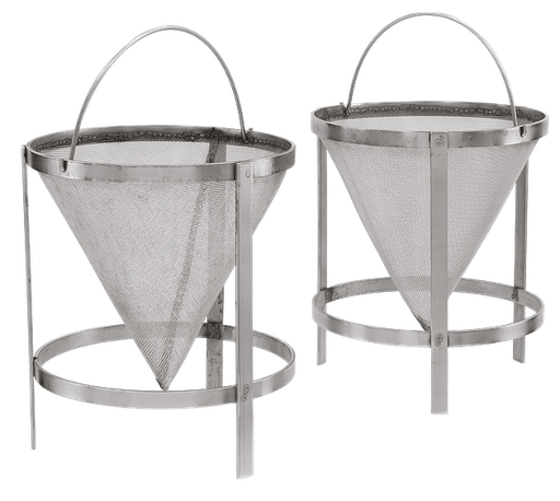 [H-1499.1] Extractor de reflujo de asfalto, 2000 g, cono de malla metalica, soporte para muestras de 1000 g (juego de 2)