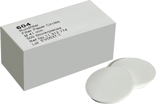 [H-3058.1] Papel de filtro, 41 mm (sin cenizas), caja de 500 unidades