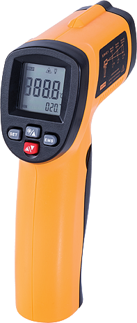 [H-3593A] Termometro, pistola de infrarrojos, infrarrojos, optica 12-1