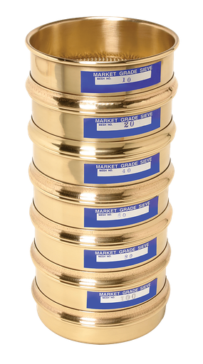 [H-3903] Juego de herramientas para analisis de suelos de 5'' (10,20,40,60, 80,100, bandeja y cubierta)