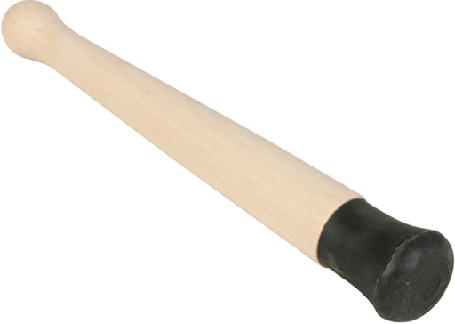 [H-4258] Tierra de mortero, 8'', madera con punta de goma