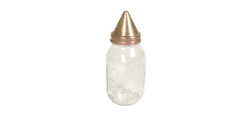 [H-3381] Parte superior del picnometro y frasco de vidrio