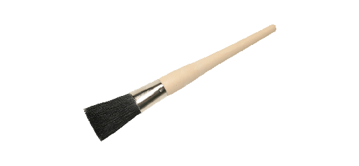 [H-3799] Cepillo de crin de caballo, forma ovalada