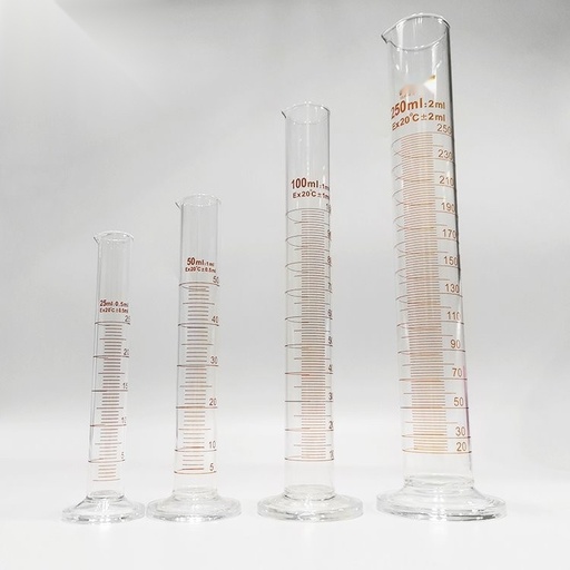 Cilindro medidor de vidrio 5-1000 ml