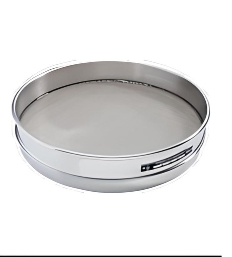 [filler_35953] Tamiz, 12'' de diametro, malla n.º 8 (2,36 mm), altura media, marco y malla de acero inoxidable