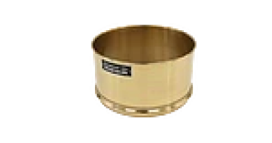 [filler_36867] Tamiz, 12'' de diametro, No.200 (75μ), 6'' de profundidad, marco de laton, malla inoxidable con tela de respaldo