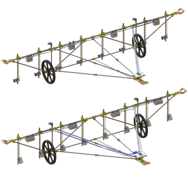 [GD-MAGNONMUL] MagCart - carro gradiometro multisensor no magnetico para estudios arqueologicos