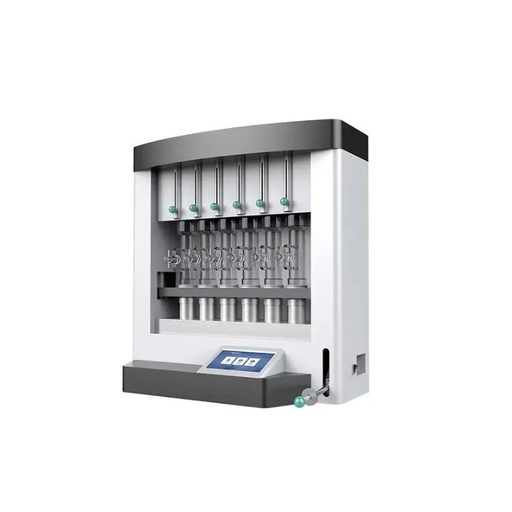 [B2-01-0100701] Analizador de grasa 6 puestos, copa 80 ml, hasta 280 C rango 0,1–100 %