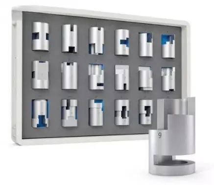 [b2-01-29-129] Set de 18 modelos cilindricos con cortes paralelos al eje